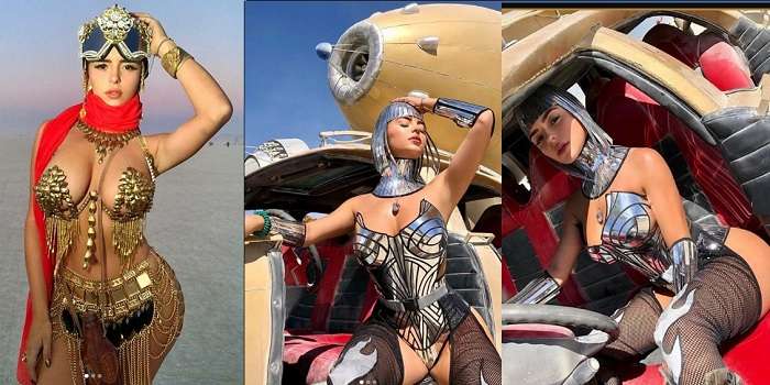 Деми Роуз выбрала соблазнительную одежду по случаю Burning Man