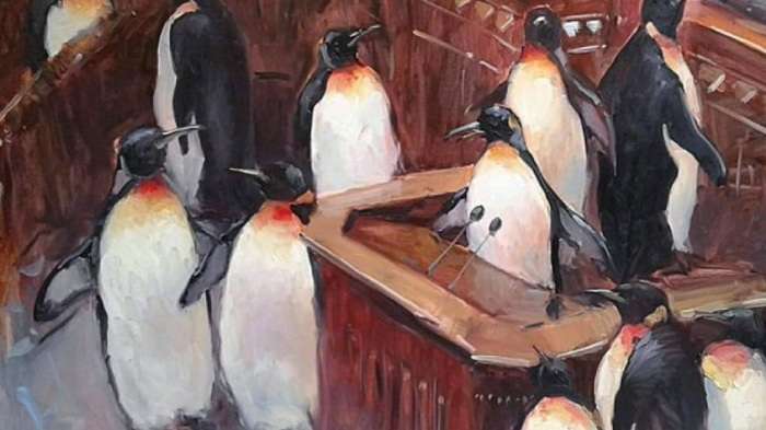 В офисе Зеленского развесили современные картины