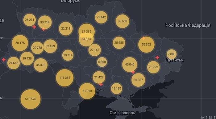 В Украине меньше тысячи новых больных на коронавирус