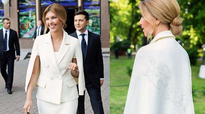 Первая леди Украины наделала шума нарядом с инаугурации президента