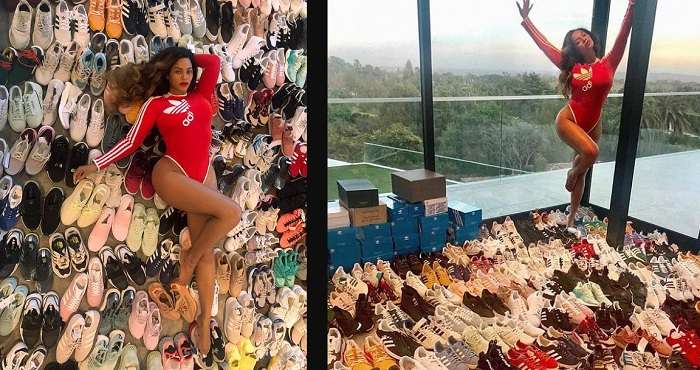 Beyonce раздразнила сторонников сотней кроссовок