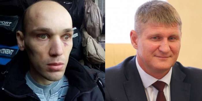 Незрячий крымчанин плюнул в российского депутата и был избит группой людей