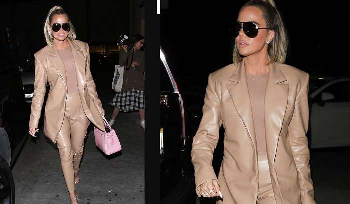 Хлои Кардашян раскритиковали за кожаный наряд