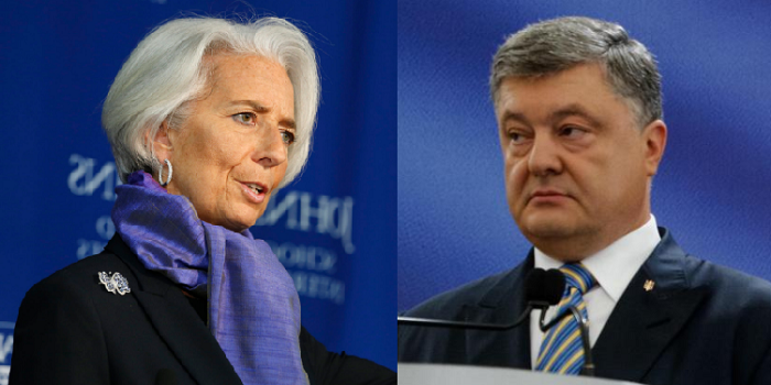 Порошенко и Лагард обсудили все еще несуществующий антикоррупционный суд Украины