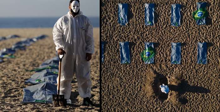 У Бразилії акивісти вирішили привернути увагу до проблеми Covid-19