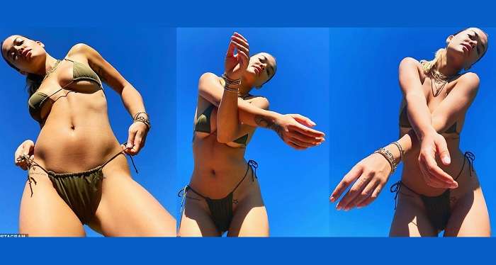 Рита Ора представила свежие фото в купальнике