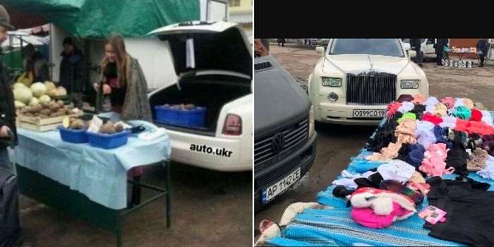 На рынке Житомира продавали картофель из элитного Rolls-Royce