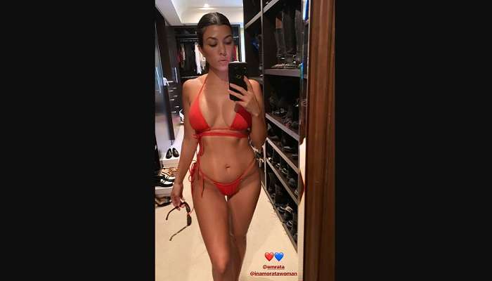 Кортни Кардашян показала похудевшее благодаря кето-диете тело