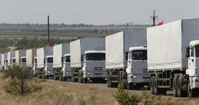 Привет от Путина: На Донбасс поехала 80 колонна гумпомощи
