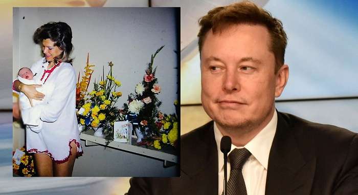 Мать Илона Маск показала детское фото сына