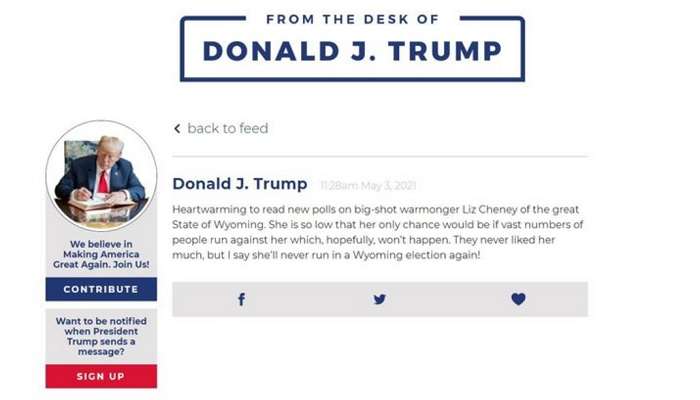 Трамп запускает собственную платформу для общения в Интернете