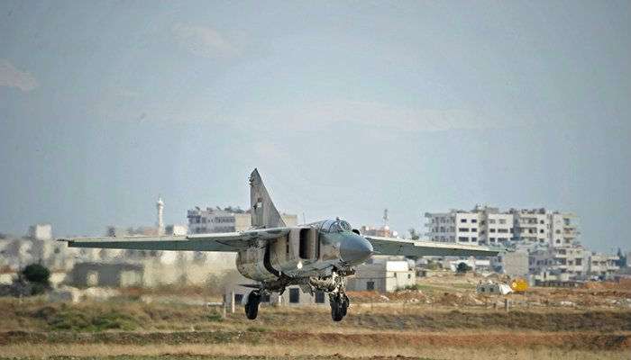 В Сети показали видео с места крушения сирийского истребителя Миг-23 (ВИДЕО)