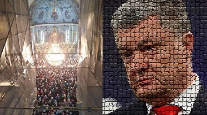 Политизированные попы: Лик Порошенко появится на стене собора в Ривне