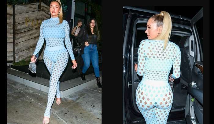 Подруга Кайли Дженнер выгуляла сетчатый наряд