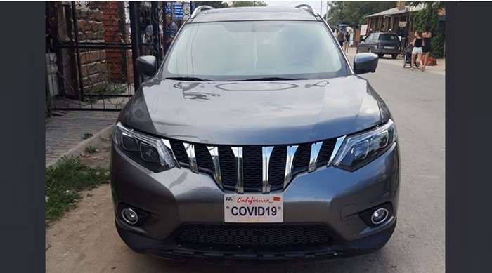 В Кирилловке засветился автомобиль с необычными номерами