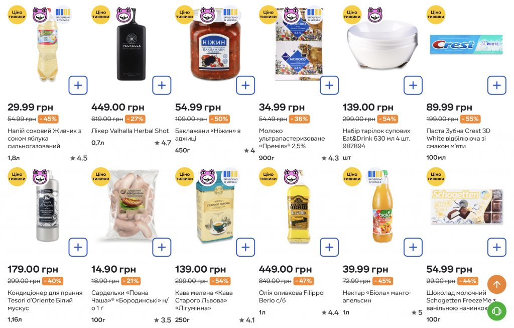 Цінотижики в «Сільпо» 13–20 листопада: найвигідніші пропозиції тижня