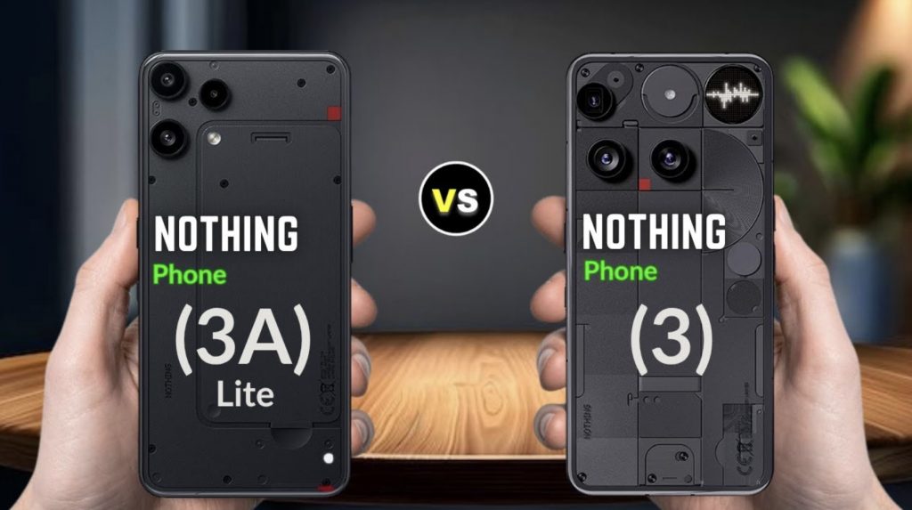 Трендовий батл: Nothing Phone 3 vs Nothing Phone 3a Lite — круто чи лайт?