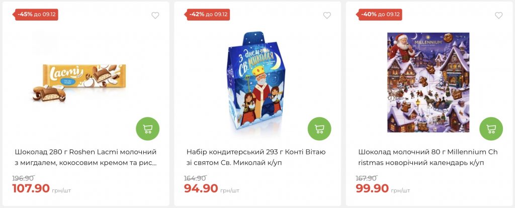 Новорічні знижки в АТБ з 3 по 9 грудня — святкові подарунки за вигідними цінами
