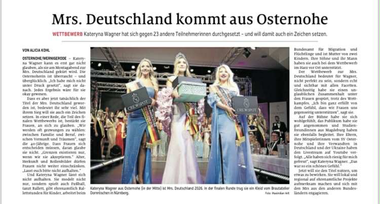 Українка з Покровська виграла титул «Міс Німеччина»: що відомо про переможницю