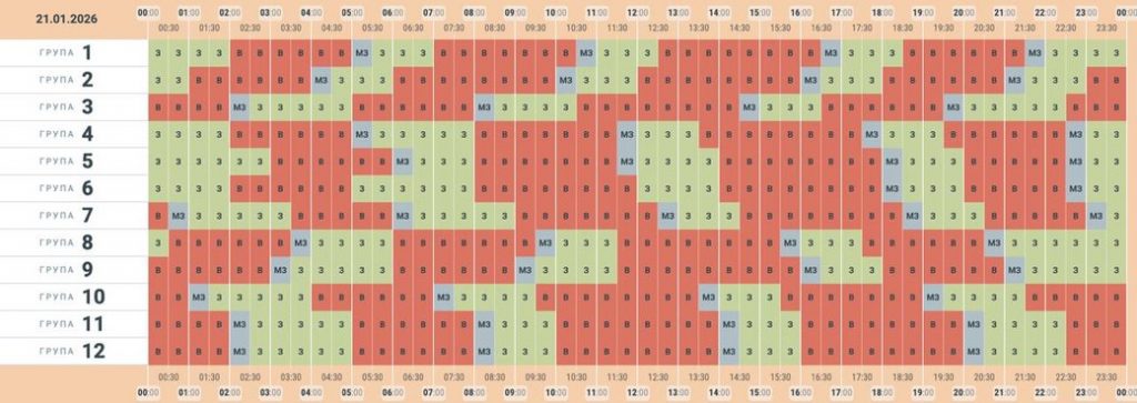 Коли вимикатимуть світло у Чернівецькій області: актуальний графік на 21 січня