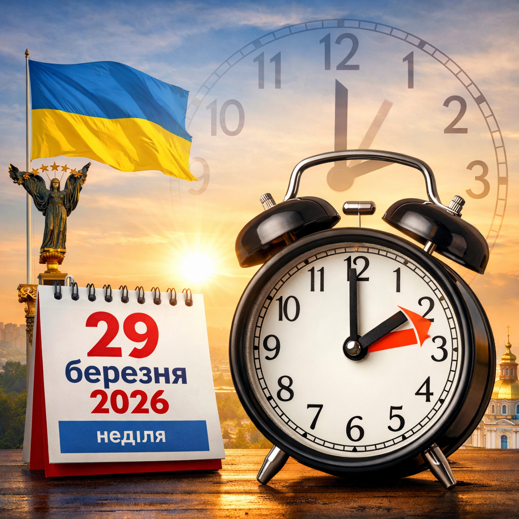 Коли Україні переходить на літній час у 2026 році та як правильно перевести годинник