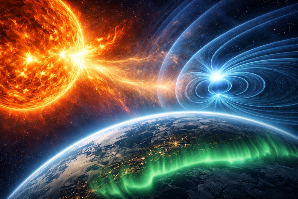 Магнітні бурі 1–2 квітня: коли найнебезпечніші години — свіжий прогноз Kp-індексу Магнітні бурі 1–2 квітня: коли найнебезпечніші години — свіжий прогноз Kp-індексу