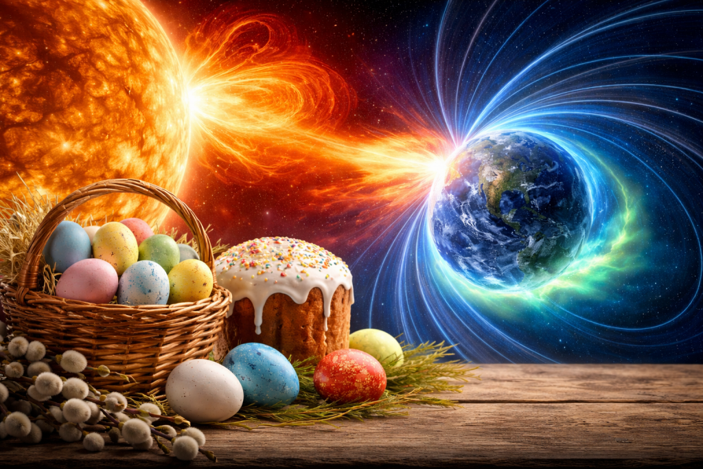 Магнітні бурі на Великдень 2026: якою буде геомагнітна активність 11 і 12 квітня та коли очікується пік Магнітні бурі на Великдень 2026: якою буде геомагнітна активність 11 і 12 квітня та коли очікується пік