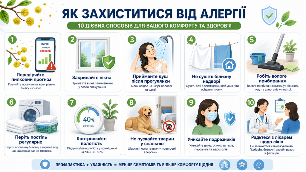 Як захиститися від алергії: 10 дієвих способів, які допомагають зменшити симптоми