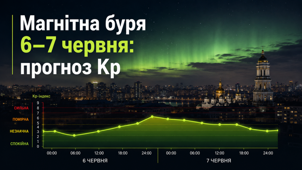 Геомагнітна ситуація на вихідних різко зміниться: прогноз Kp на 6 і 7 червня