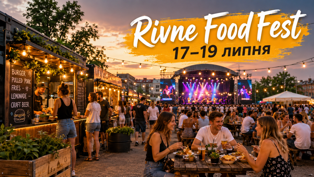 Rivne Food Fest 17–19 липня: що чекає гостей, скільки коштують квитки та де їх придбати Rivne Food Fest 17–19 липня: що чекає гостей, скільки коштують квитки та де їх придбати