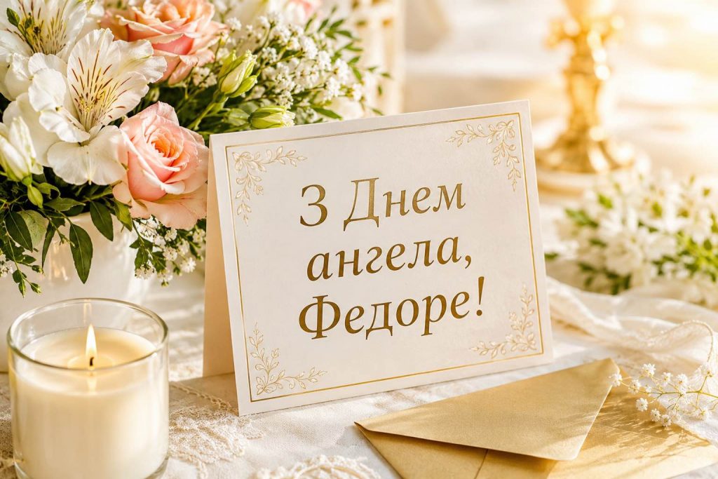 Душевні привітання з Днем ангела Федора 2026: теплі слова для рідних, друзів і колег
