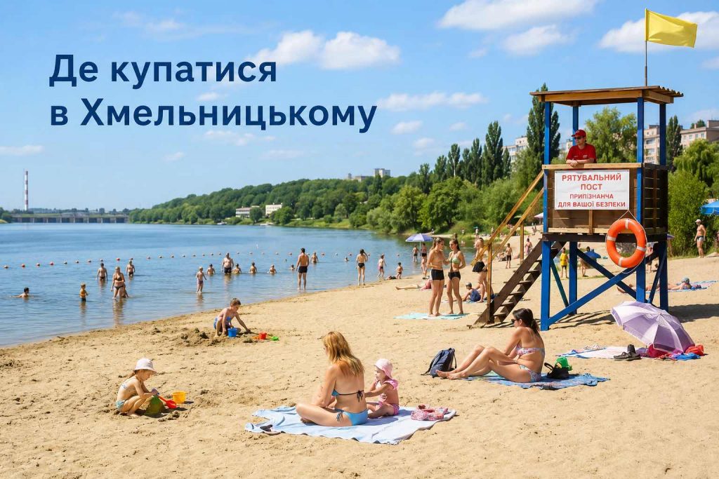 Де безпечно купатися в Хмельницькому: міський пляж, Південний Буг і поради для відпочинку у 2026 році Де безпечно купатися в Хмельницькому: міський пляж, Південний Буг і поради для відпочинку у 2026 році