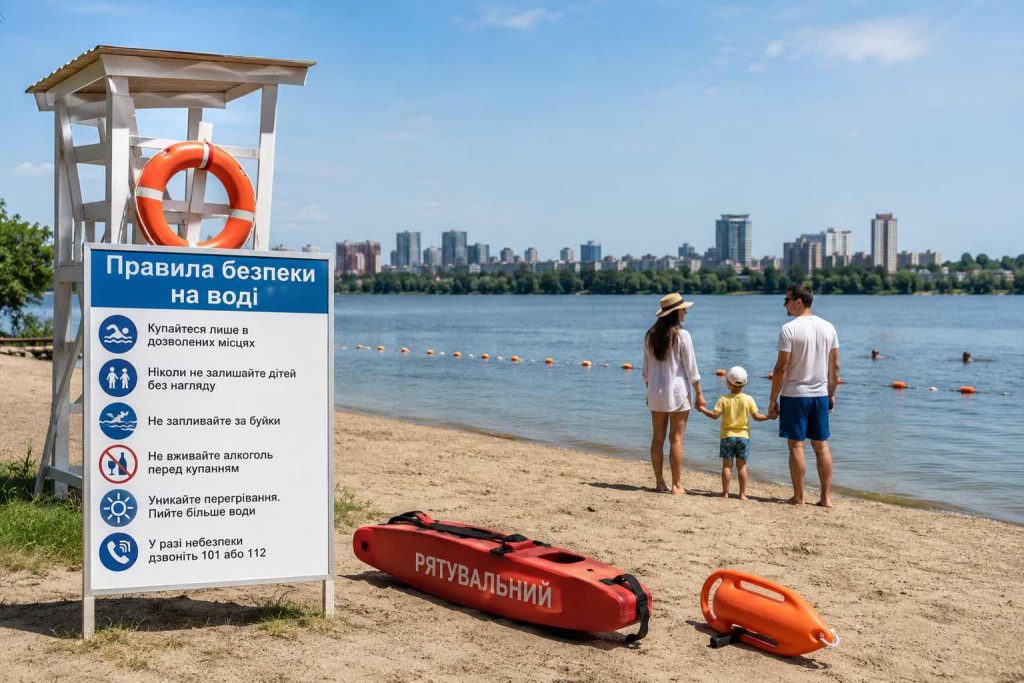 Купальний сезон у Полтаві 2026: відкриті пляжі, безпечні водойми і важливі заборони