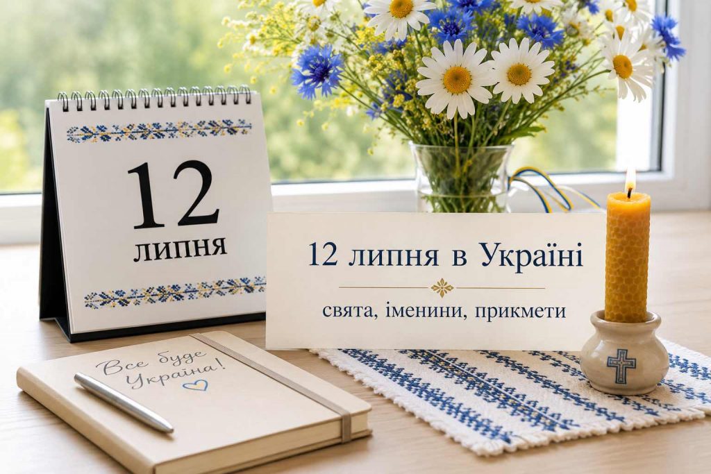 Яке свято в Україні 12 липня: церковна дата, іменини, прикмети і всі важливі події дня Яке свято в Україні 12 липня: церковна дата, іменини, прикмети і всі важливі події дня