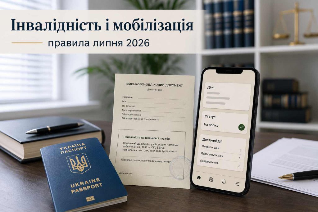 Відстрочка через інвалідність 2026: хто має право і коли його можна втратити Відстрочка через інвалідність 2026: хто має право і коли його можна втратити