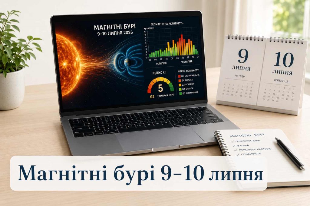 Сонячна активність 9–10 липня: чи буде магнітна буря і коли найскладніші години Сонячна активність 9–10 липня: чи буде магнітна буря і коли найскладніші години