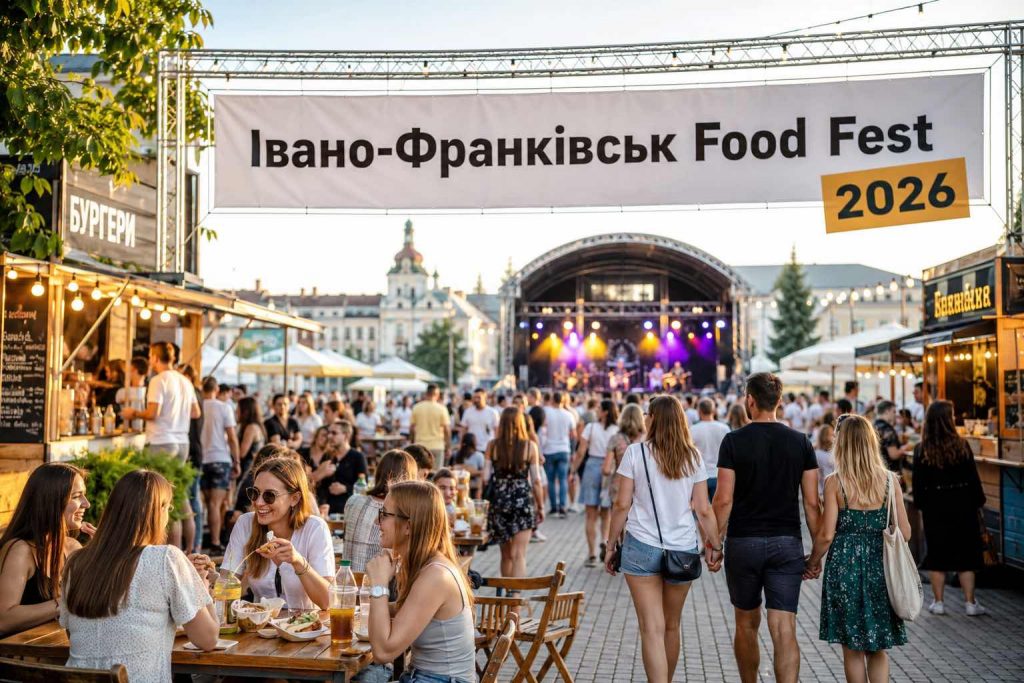 Food Fest в Івано-Франківську 2026: хто виступить, що буде в програмі та де купити квитки Food Fest в Івано-Франківську 2026: хто виступить, що буде в програмі та де купити квитки