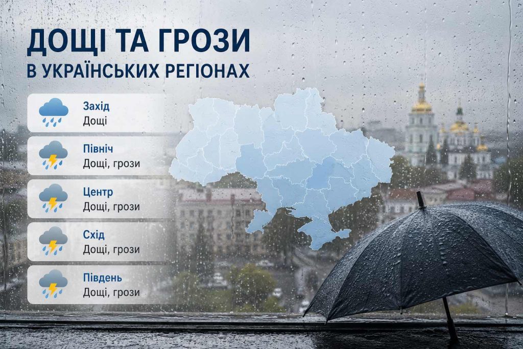 Погода в Україні на 10-12 липня: де пройдуть дощі та куди прийде потепління