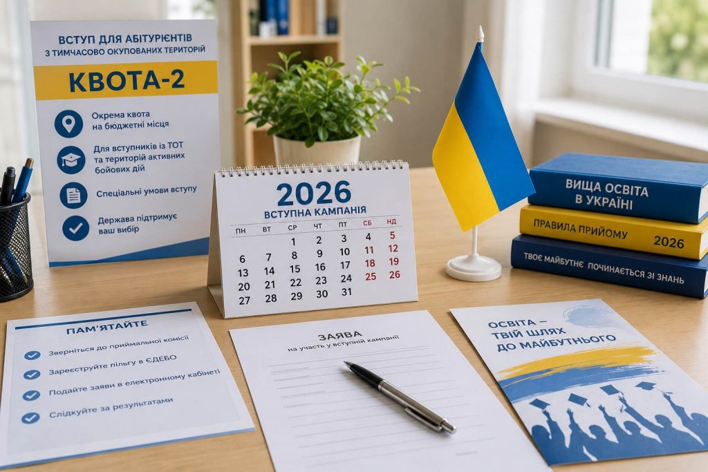 Пільговий вступ-2026 для абітурієнтів з ТОТ: що змінилося, які документи потрібні та куди можна вступити