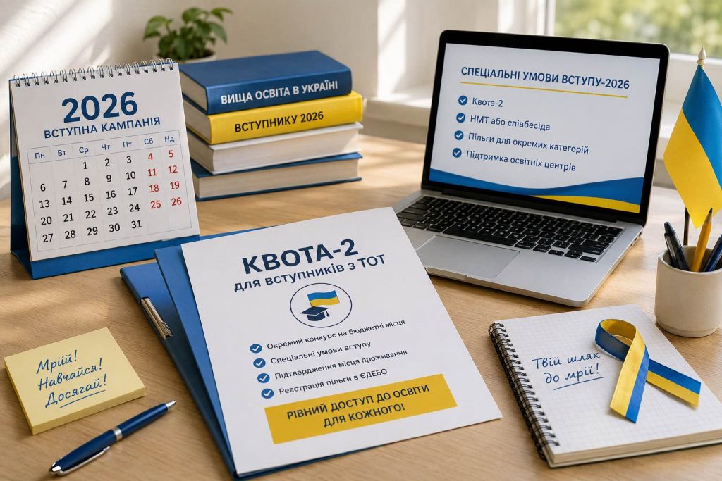Пільговий вступ-2026 для абітурієнтів з ТОТ: що змінилося, які документи потрібні та куди можна вступити