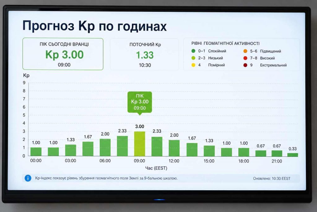 Прогноз магнітних бур на 18–19 липня: у які години очікується пік