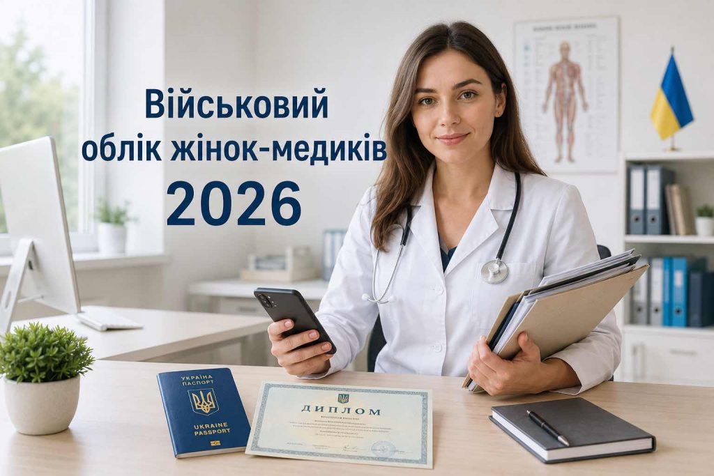 Військовий облік жінок-медиків у 2026 році: хто має стати та який штраф загрожує Військовий облік жінок-медиків у 2026 році: хто має стати та який штраф загрожує