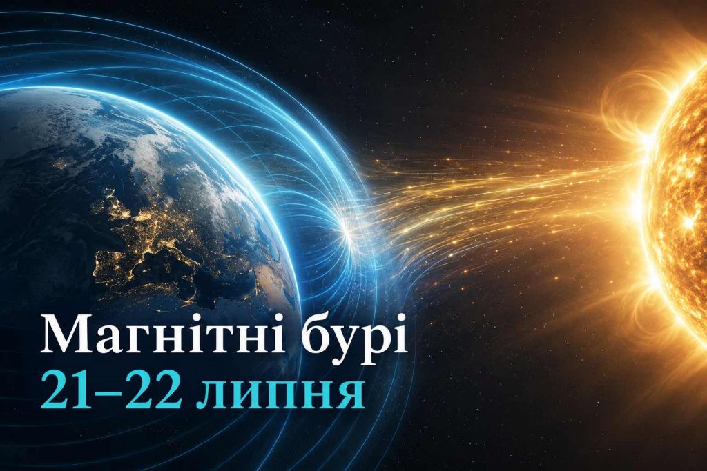 Kp підніметься до 5: прогноз магнітної бурі на 21–22 липня для України Kp підніметься до 5: прогноз магнітної бурі на 21–22 липня для України
