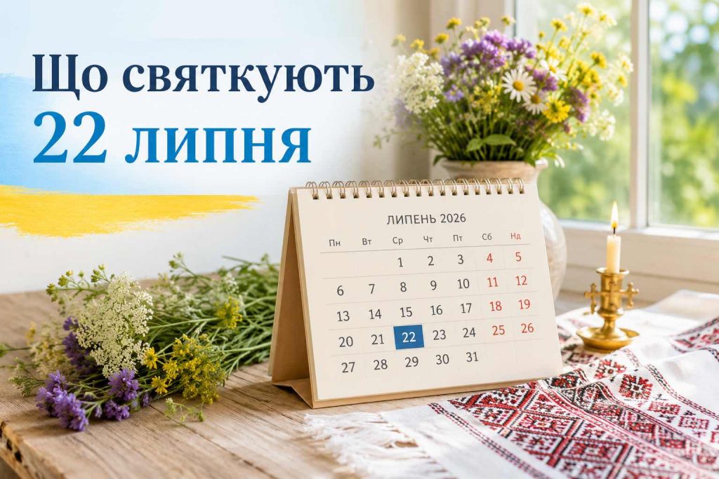 Яке свято 22 липня 2026 року: повний календар подій в Україні та світі Яке свято 22 липня 2026 року: повний календар подій в Україні та світі