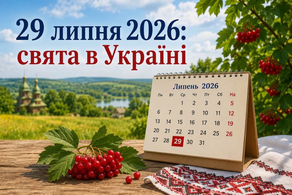 Що святкують в Україні 29 липня 2026 року: свята, іменини, прикмети та заборони дня