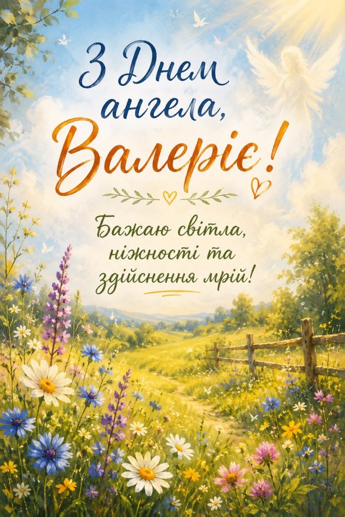 День ангела Валерії 2026 в Україні: коли іменини за новим календарем та як привітати