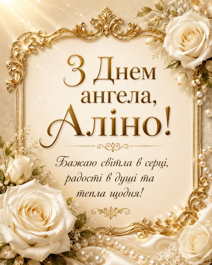 День ангела Аліни 2026 в Україні: коли іменини за новим календарем та красиві привітання