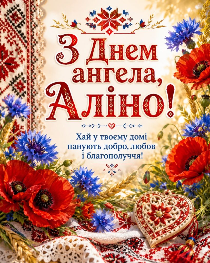 День ангела Аліни 2026 в Україні: коли іменини за новим календарем та красиві привітання