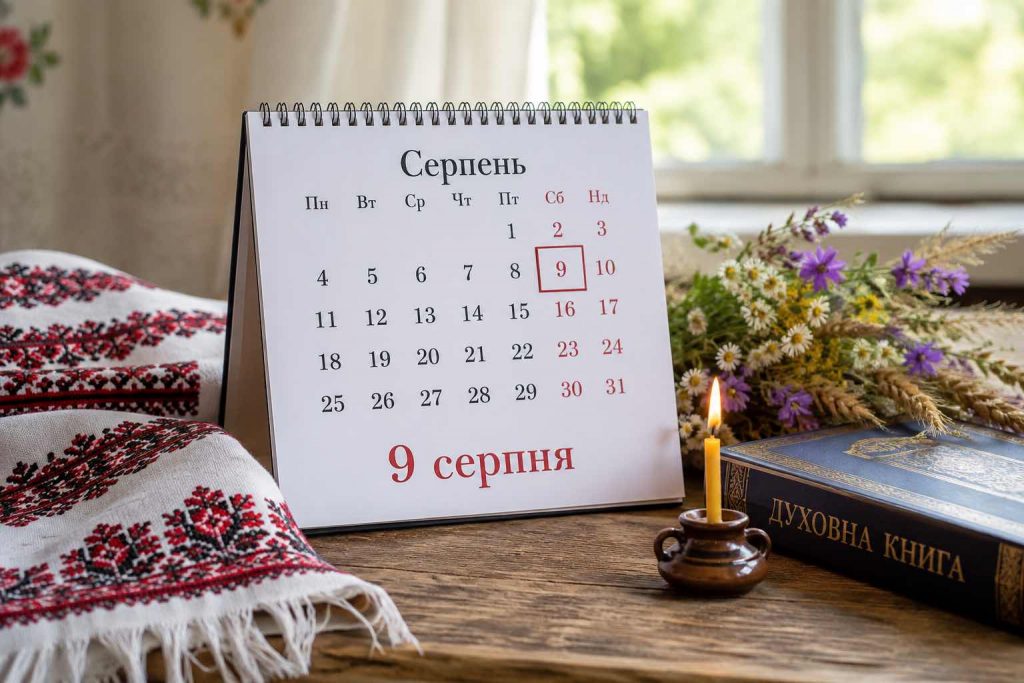 Яке свято 9 серпня 2026 року: повний календар подій і День ангела Яке свято 9 серпня 2026 року: повний календар подій і День ангела