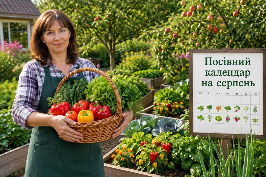 Що обов’язково зробити на городі у серпні 2026: сприятливі дні та головні роботи до початку осені